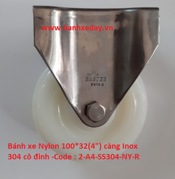 banh-xe-nylon-100x32-cang-inox-304-co-dinh-caster